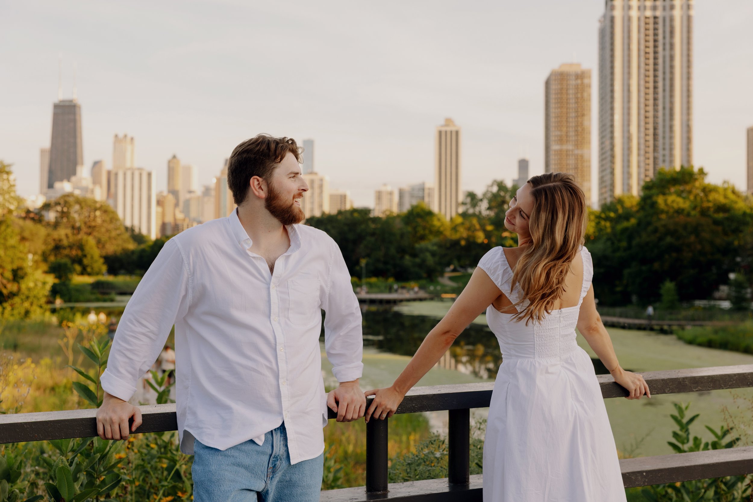 Sunny Lincoln Park Engagement Session in Chicago