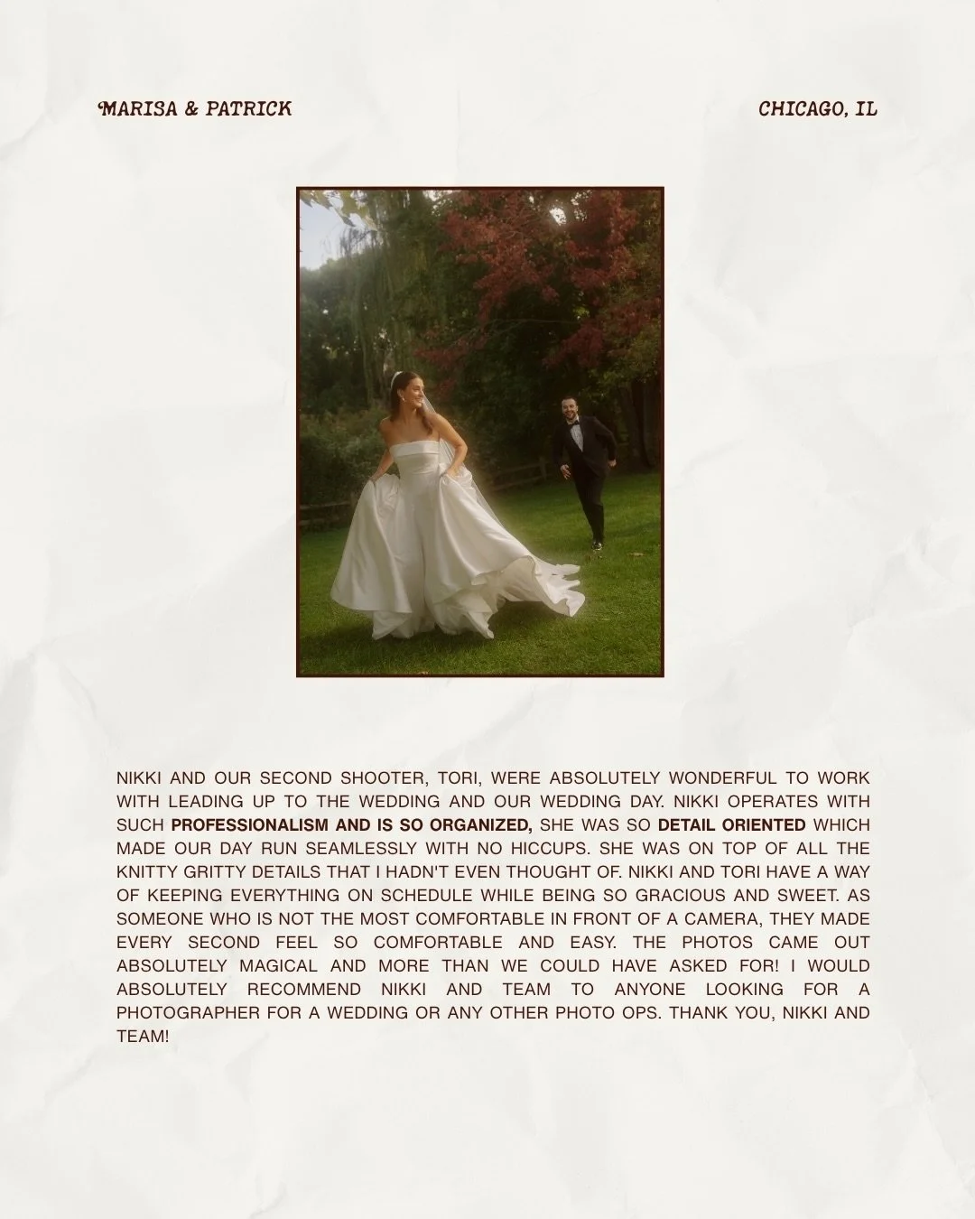 Some love letters from past couples and the reason we do what we do 🤍

#weddingphotographer #michiganweddingphotographer #wisconsinweddingphotographer