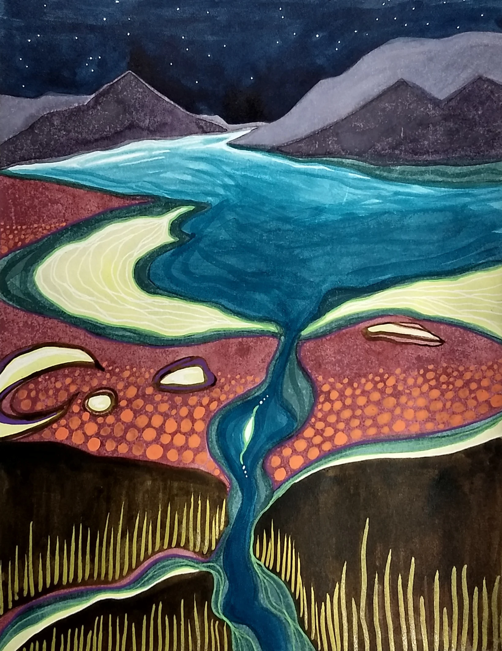 dreamscape, mixed-media, Hali Karla