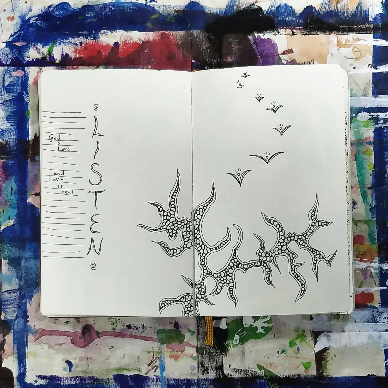 art journal meditation, Hali Karla Arts
