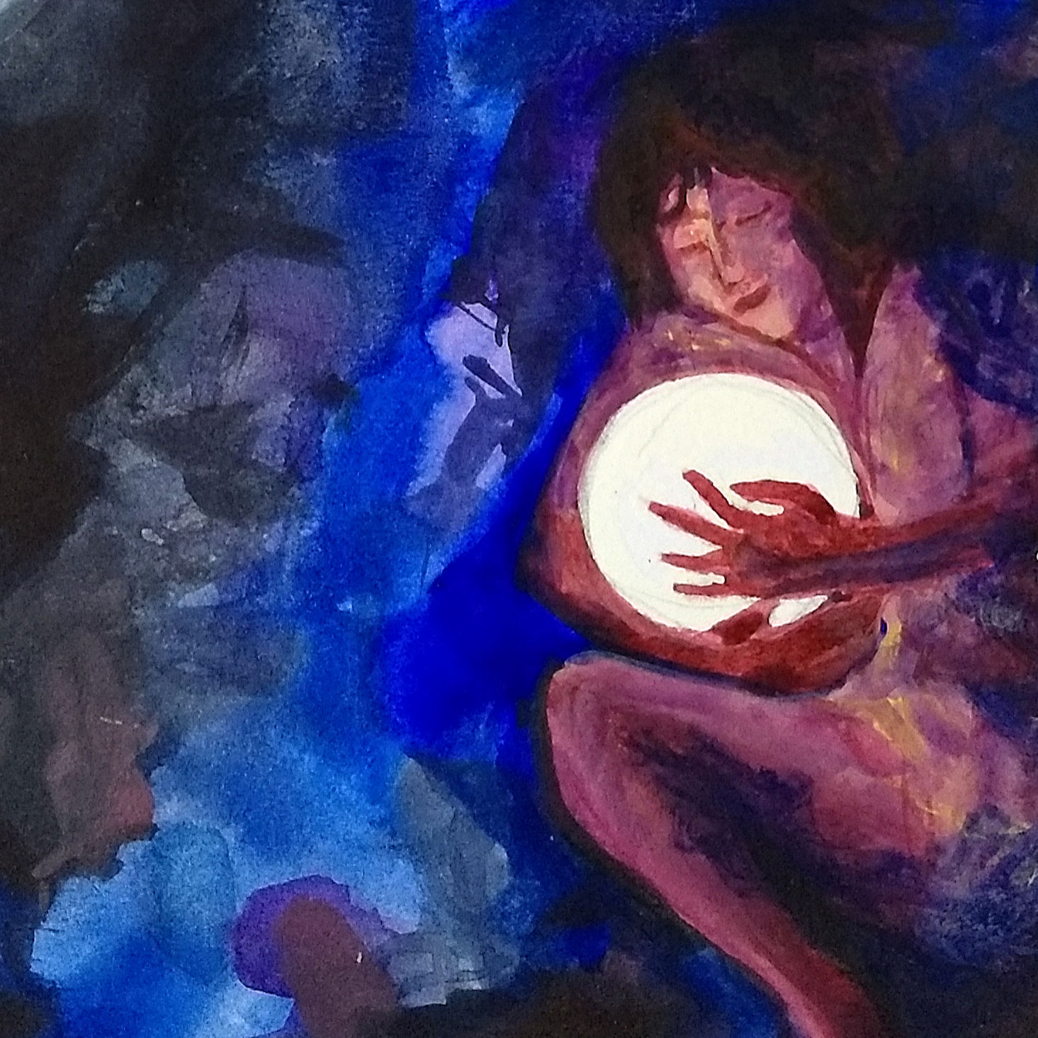 mixed-media art journal detail, Hali Karla