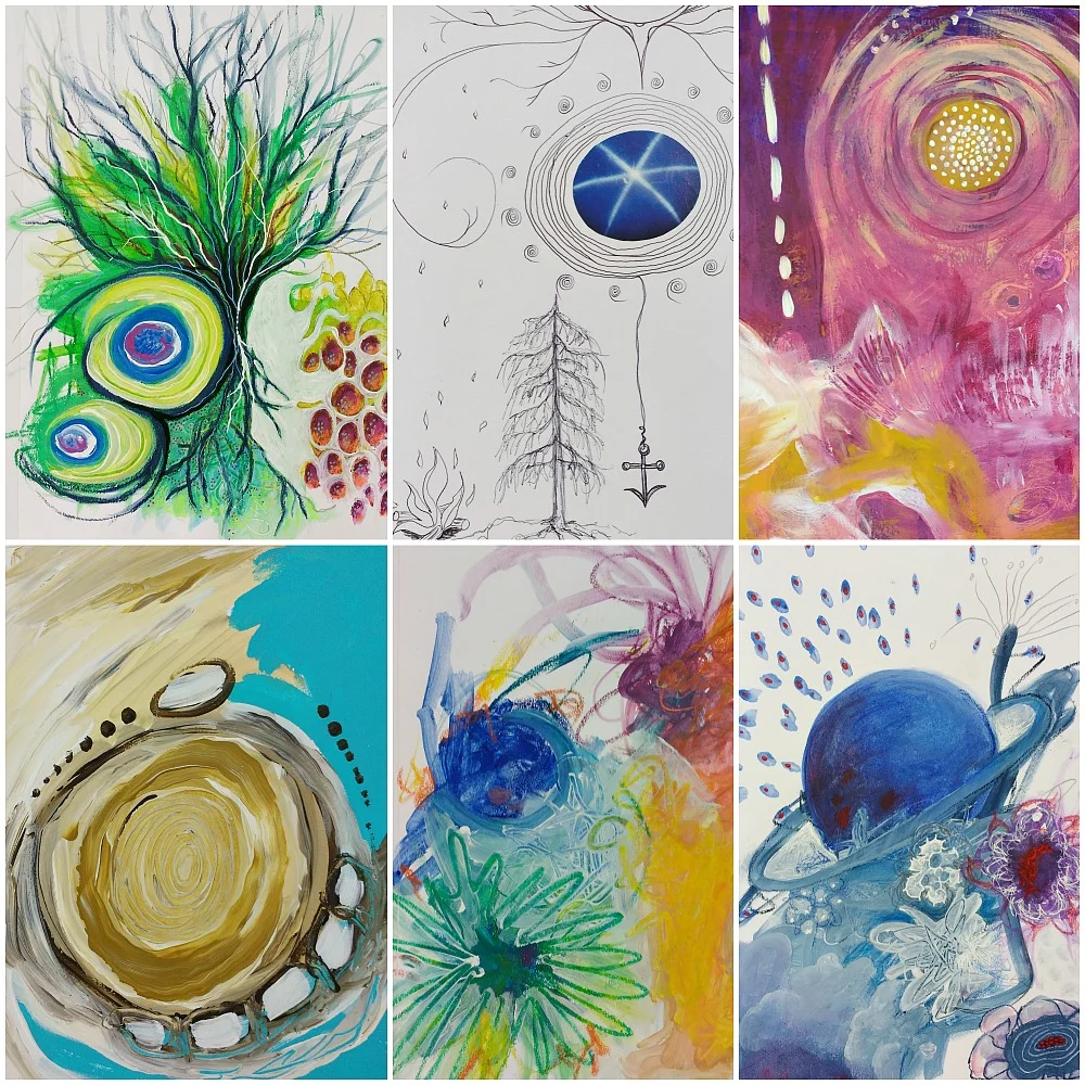details from intuitive Creative Practice art journal