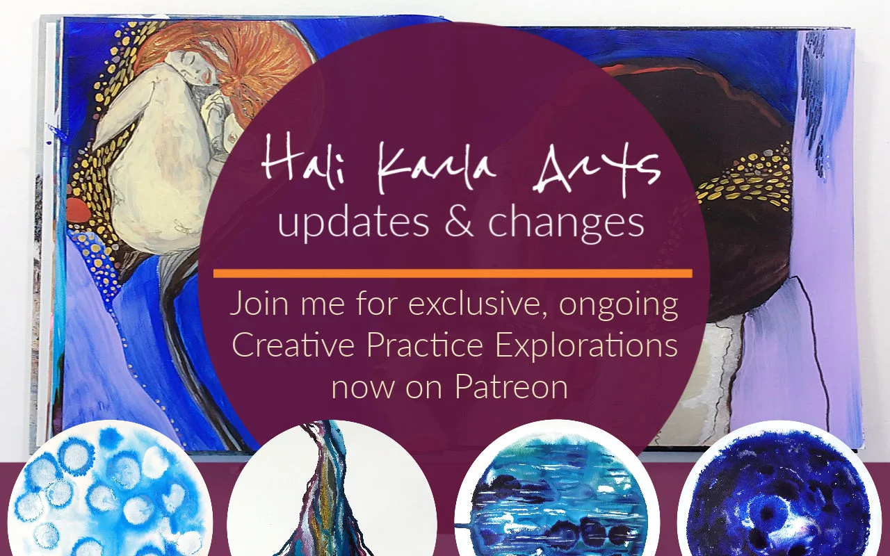 Creative Practice lessons, explorations, circles and more on my new Patreon - join us