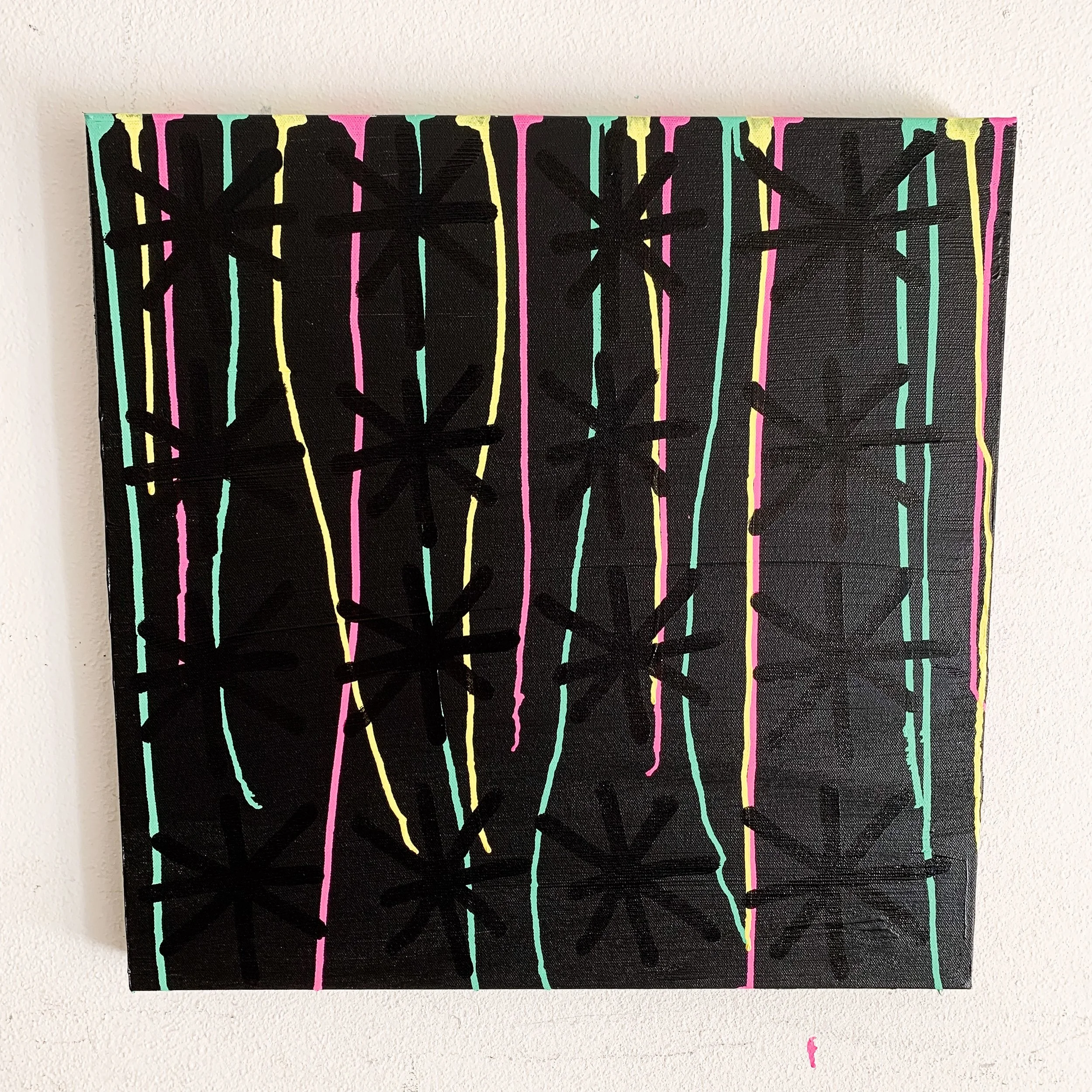 2019 - 20x20 - krink/acrylic on canvas