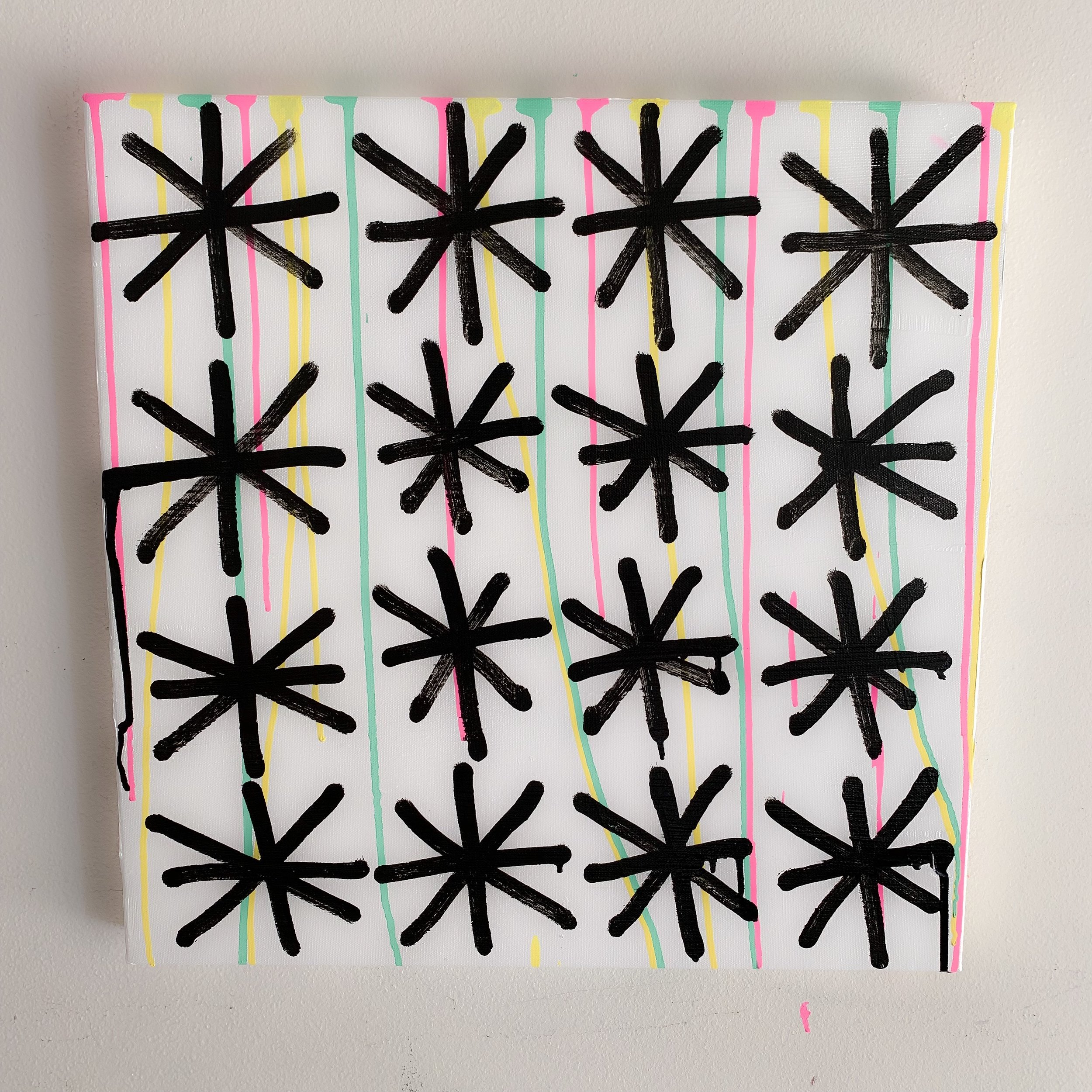 2019 - 20x20 - krink/acrylic on canvas