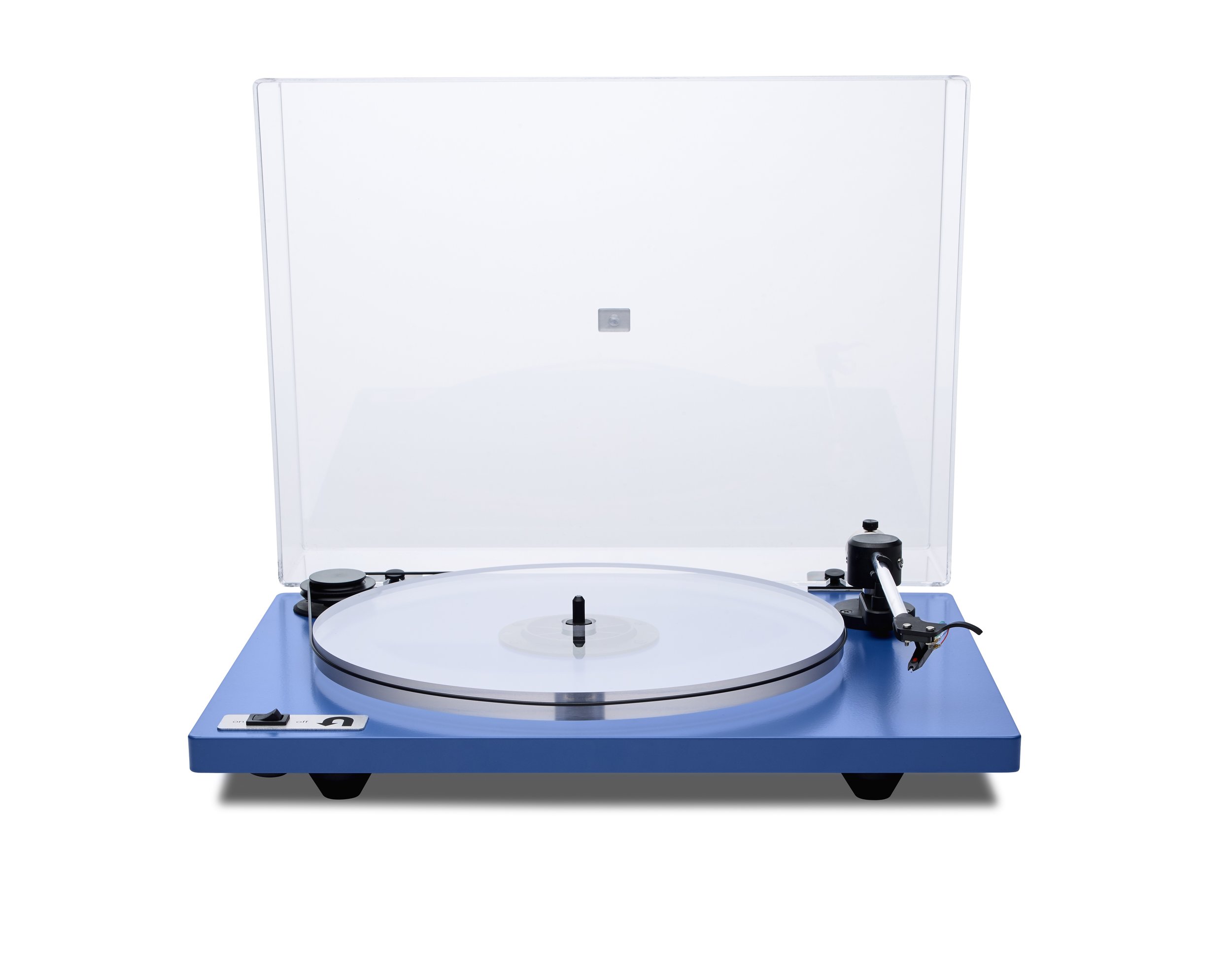  ORBIT PLUS - BLUE ACRYLIC PLATTER ORTOFON OM5E CARTRIDGE DUST COVER w/amp $359 w/amp $359 wo/amp 309 