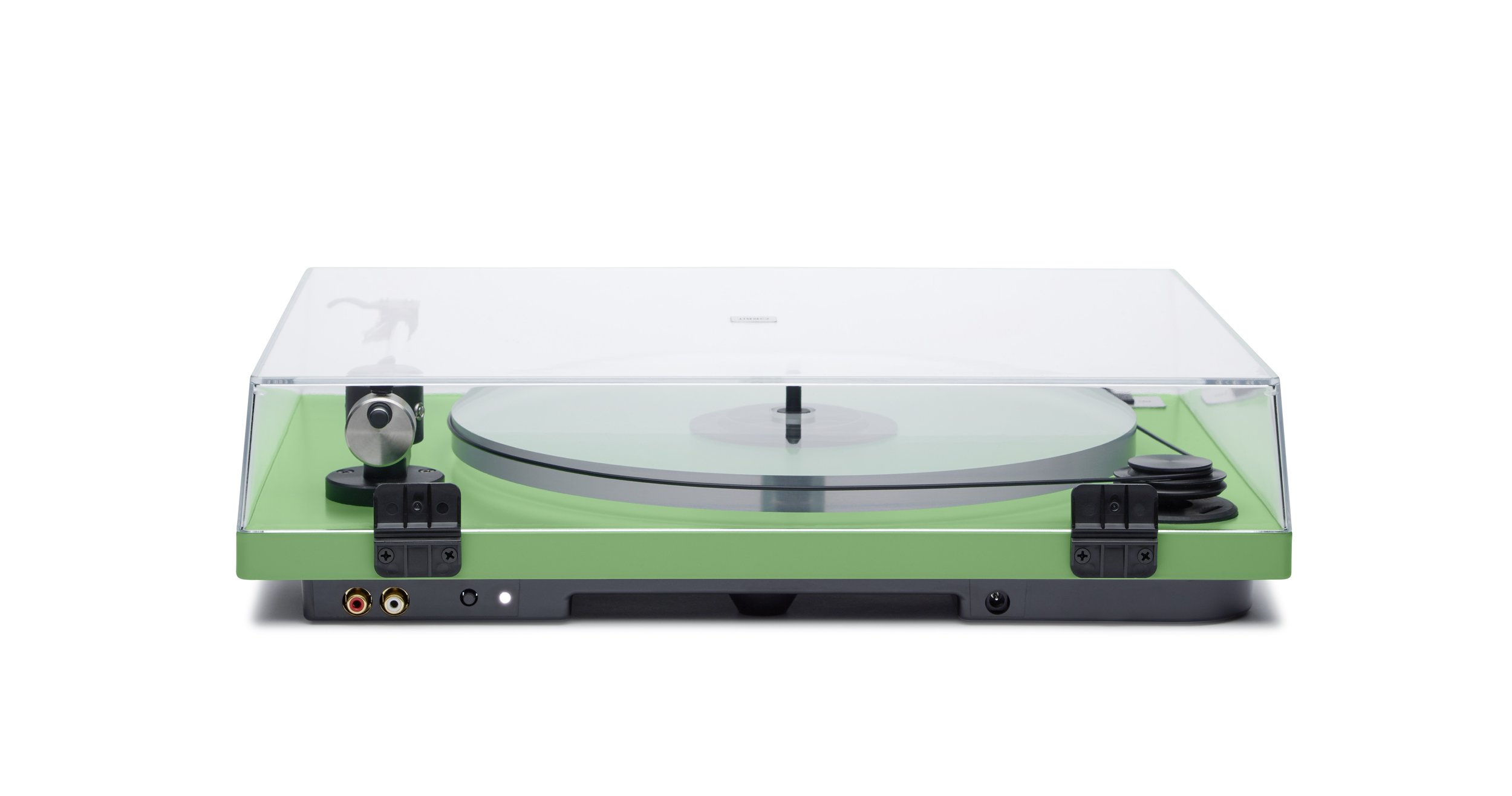  ORBIT PLUS - GREEN ACRYLIC PLATTER ORTOFON OM5E CARTRIDGE DUST COVER w/amp $359 wo/amp 309 