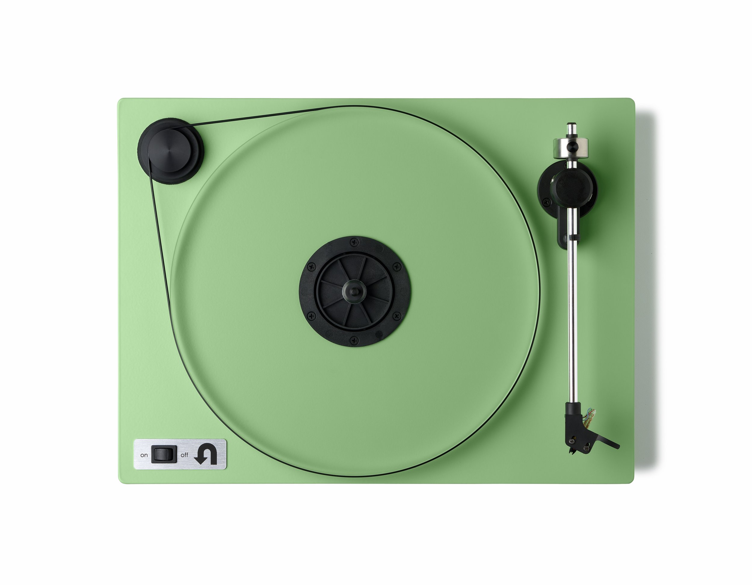  ORBIT PLUS - GREEN ACRYLIC PLATTER ORTOFON OM5E CARTRIDGE DUST COVER w/amp $359 wo/amp 309 