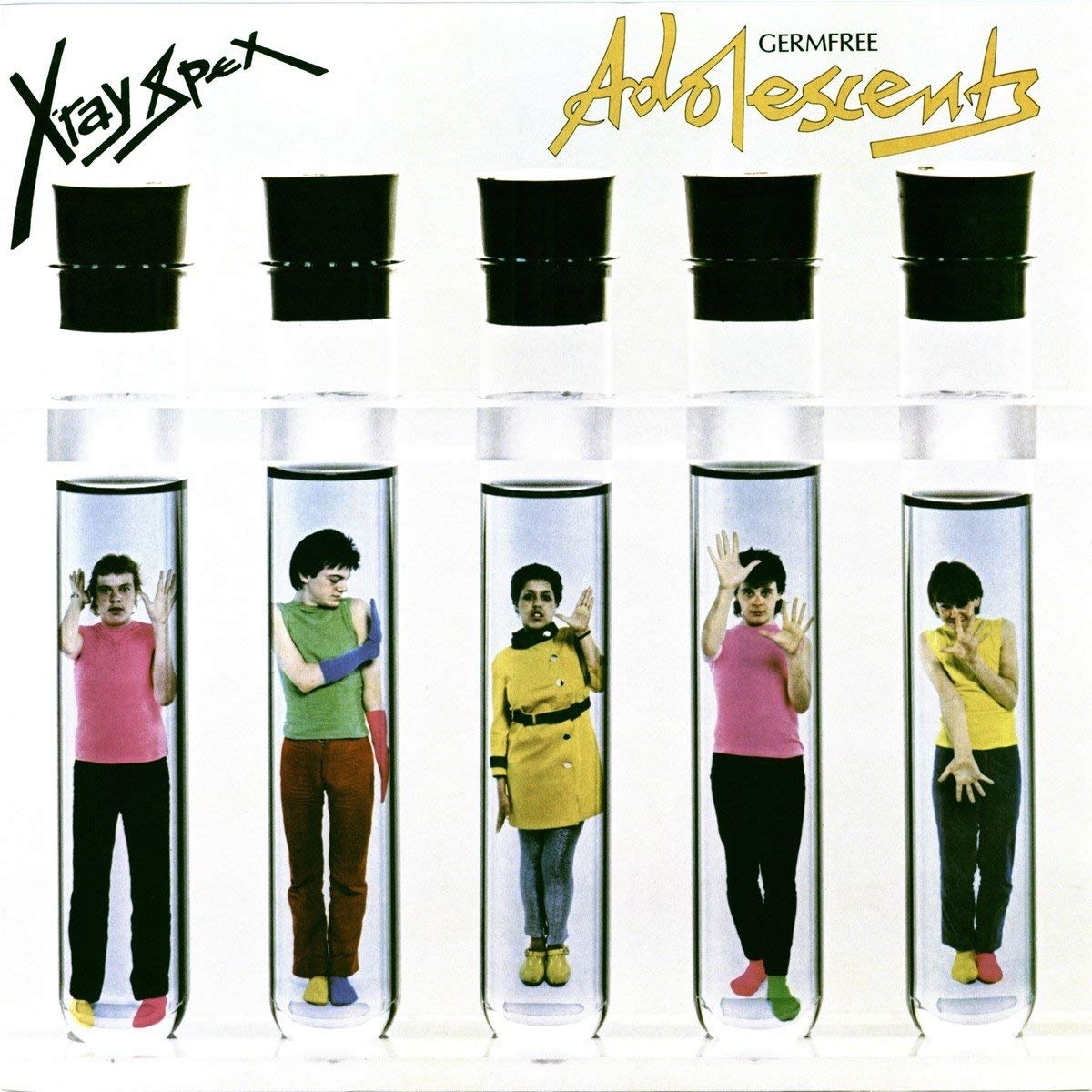  X-RAY SPEX - ADOLESCENTS $26 blue-green splatter vinyl @ 1977 Sanctuary Records 