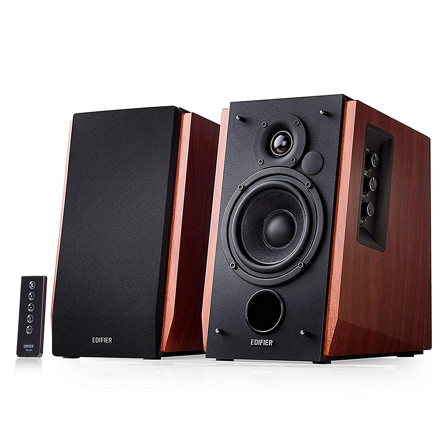  Edifier - R1700BT Bluetooth Wireless/Wired Bookshelf Speakers - Wood $158 