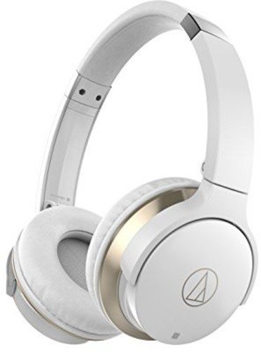  Audio Technica ATH-AR3BTWH - SonicFuel Wireless Headphones with In-Line Mic and Control - White $105 