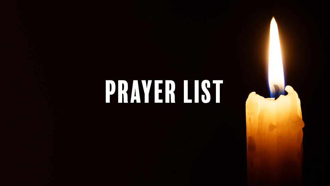 Prayer List / Lista de Oración