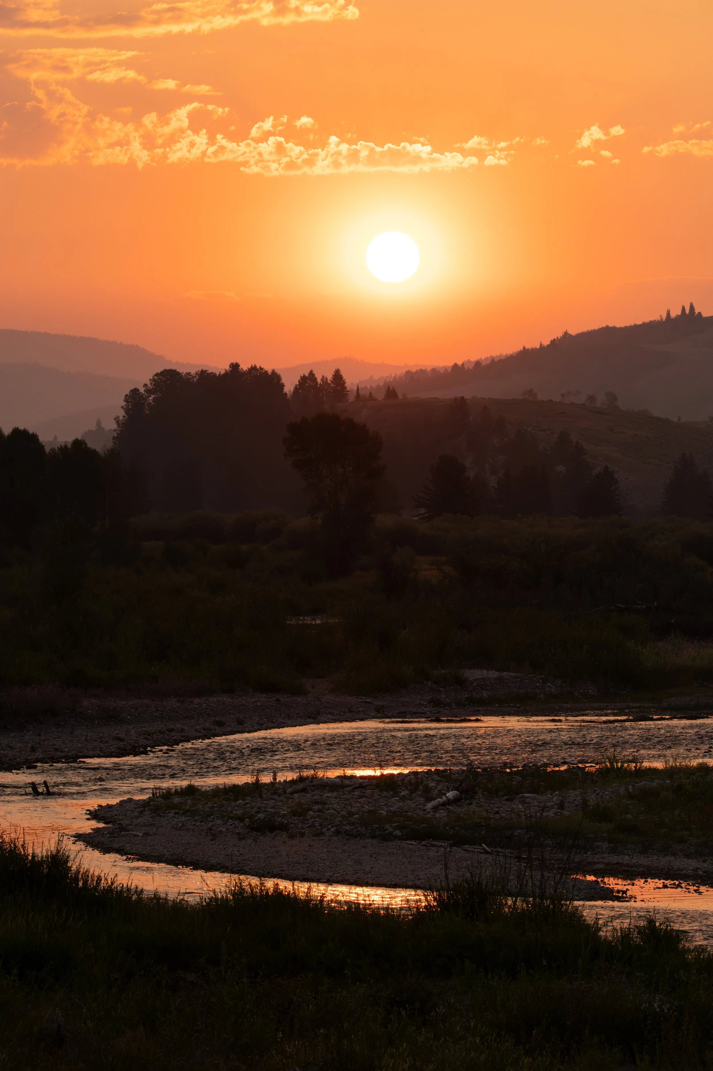 Sunrise over the Gros Ventre River