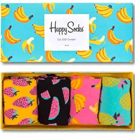 These are such a great gift because they are FUN. It’s in the name but look how fun these socks are! We kind of have a thing for fruit patterns in our family, since the family business is fruit. But who doesn’t want a fun pop of color in their wardr…