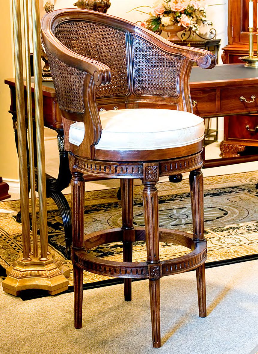 Ch1631 French Style Bar Stool, French Style Bar Stools