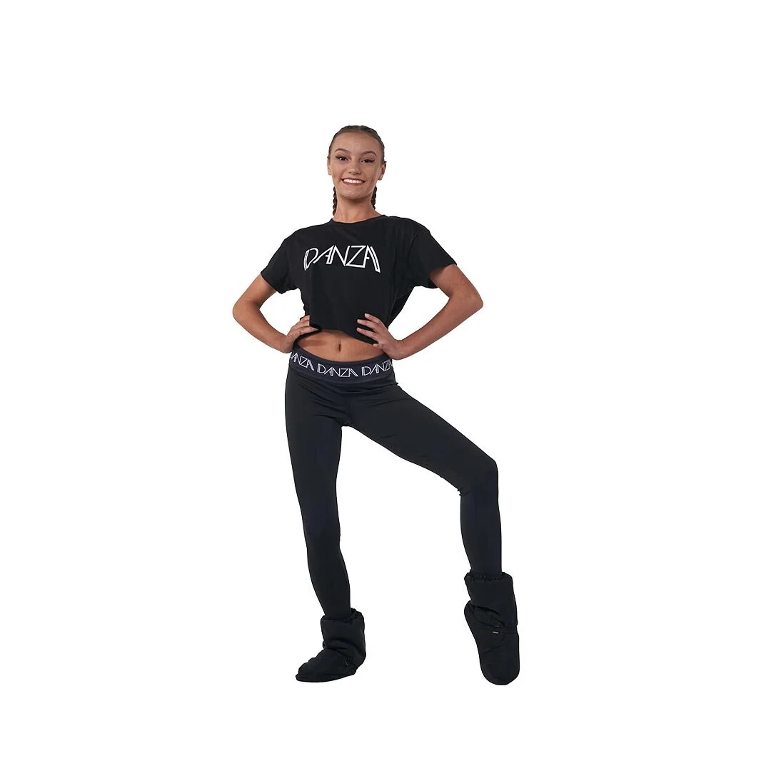 DANZA Crop Top $30.00 NZD  DANZA Leggings $50.00 NZD  DANZA Booties $50.00 NZD