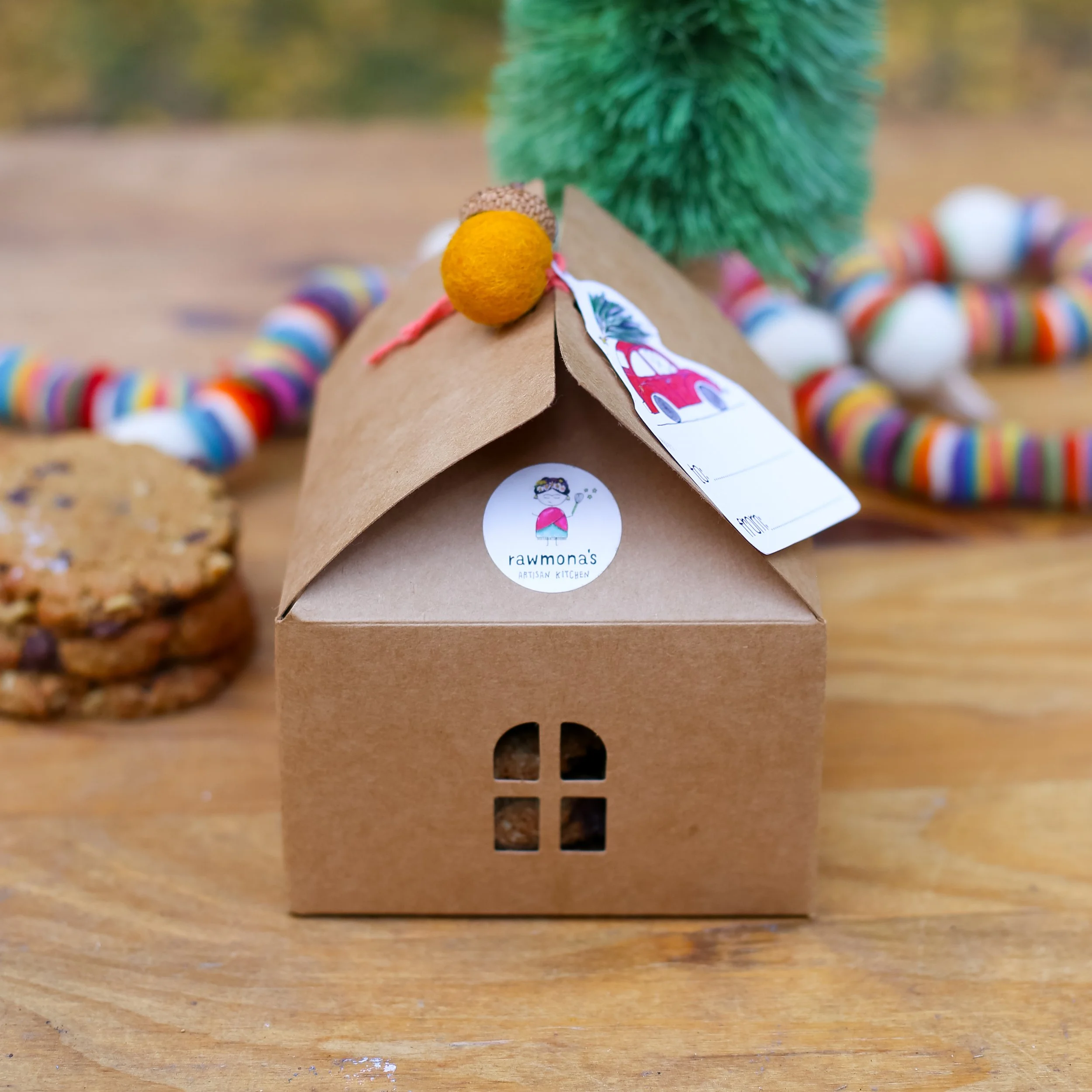 Rawmona's Holiday Cookie Cabin