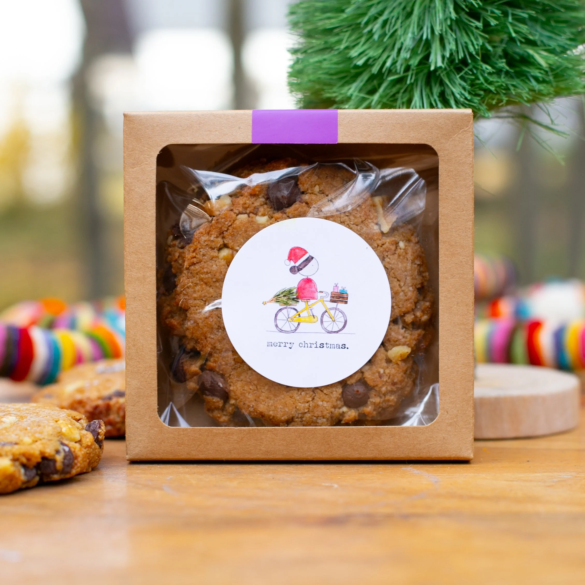 Rawmona's "Merry Christmas" Bike Cookie