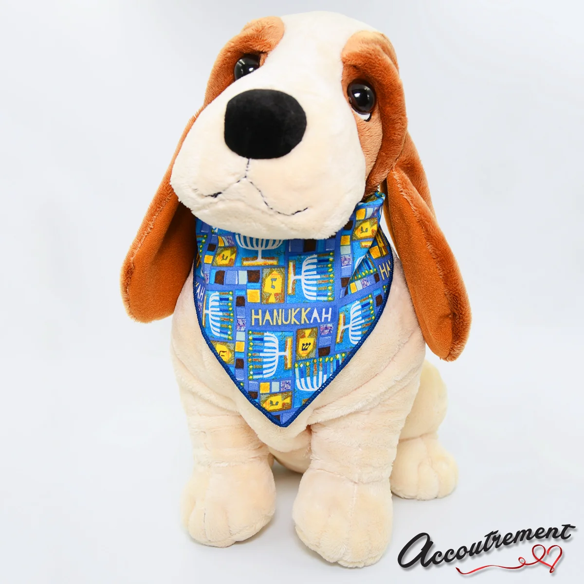 Dog bandana with Hanukkah print – Find many more items at https://accoutrement.store