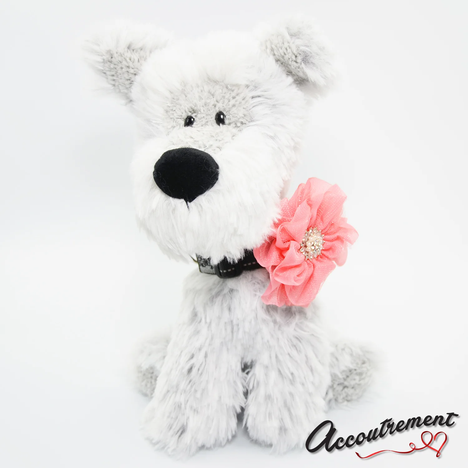 accoutrement.store flower attachment - chiffon tule & stone - coral - Cindy.jpg