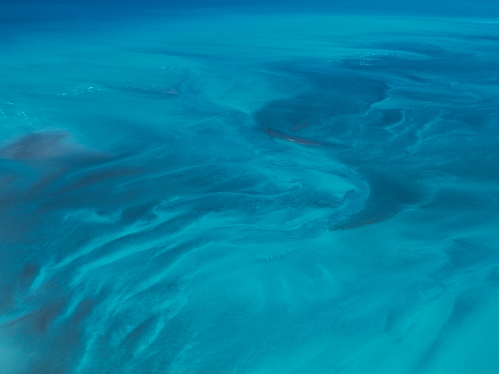 Ocean pattern near Eighty Mile Beach between Port Hedland and Broome, Western Australia, 2004.