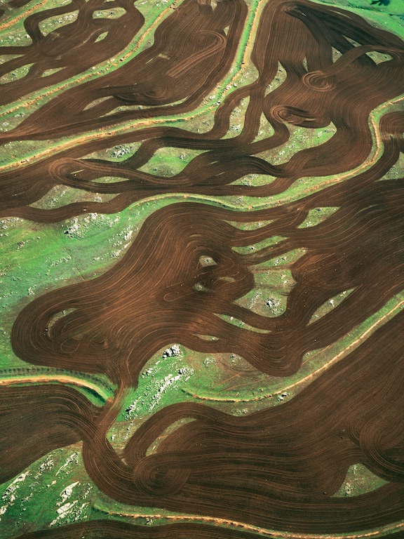 Plough patterns near Toodyay, Western Australia, 2005.