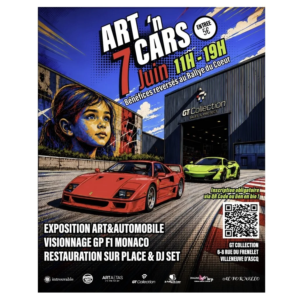 Entrée évènement Art 'n Cars - 7 juin 2026