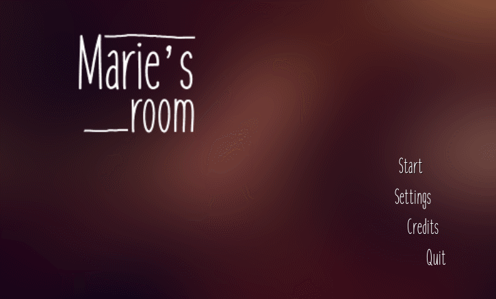 First version of the main menu