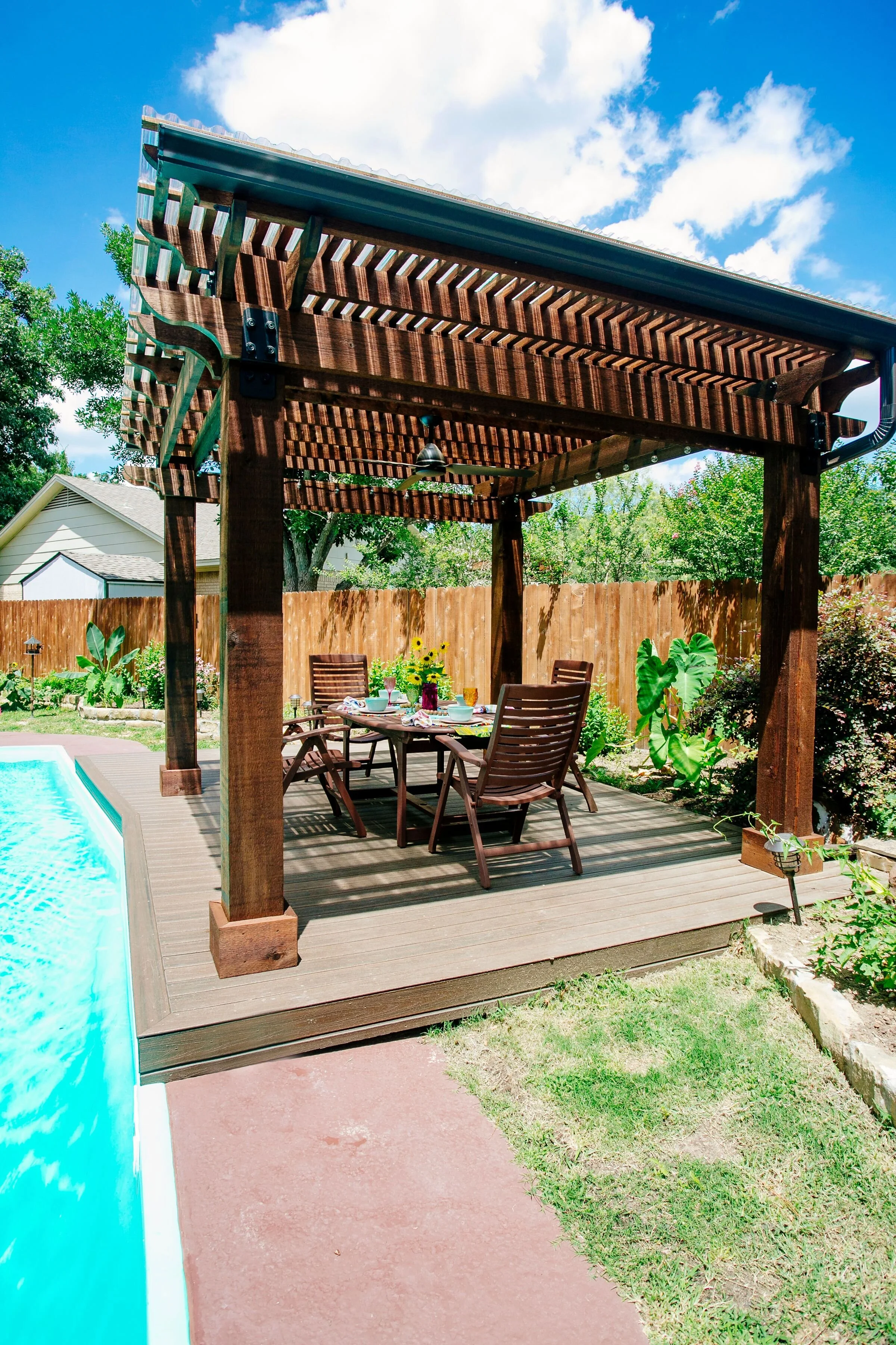 pergola over pool on Home Improvement Servicese Room Additions Laundry Room Outdoor Spaces Patio Deck Porch Tiny House Imagine Renovations
