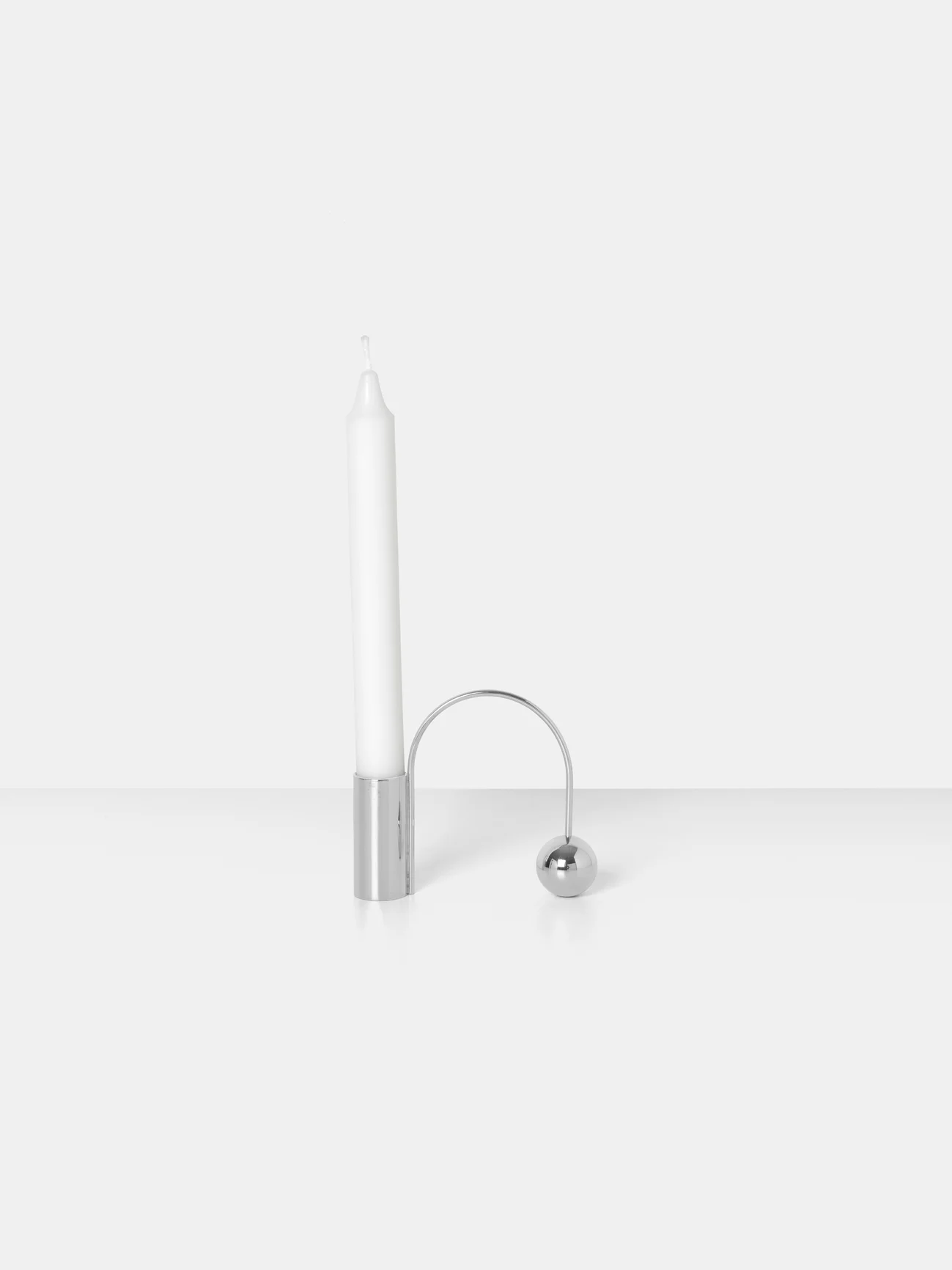 Ferm Living - Balance Candleholder (Chrome)