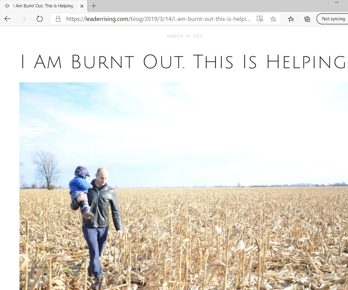 Oops I'm on the path to burnout again...