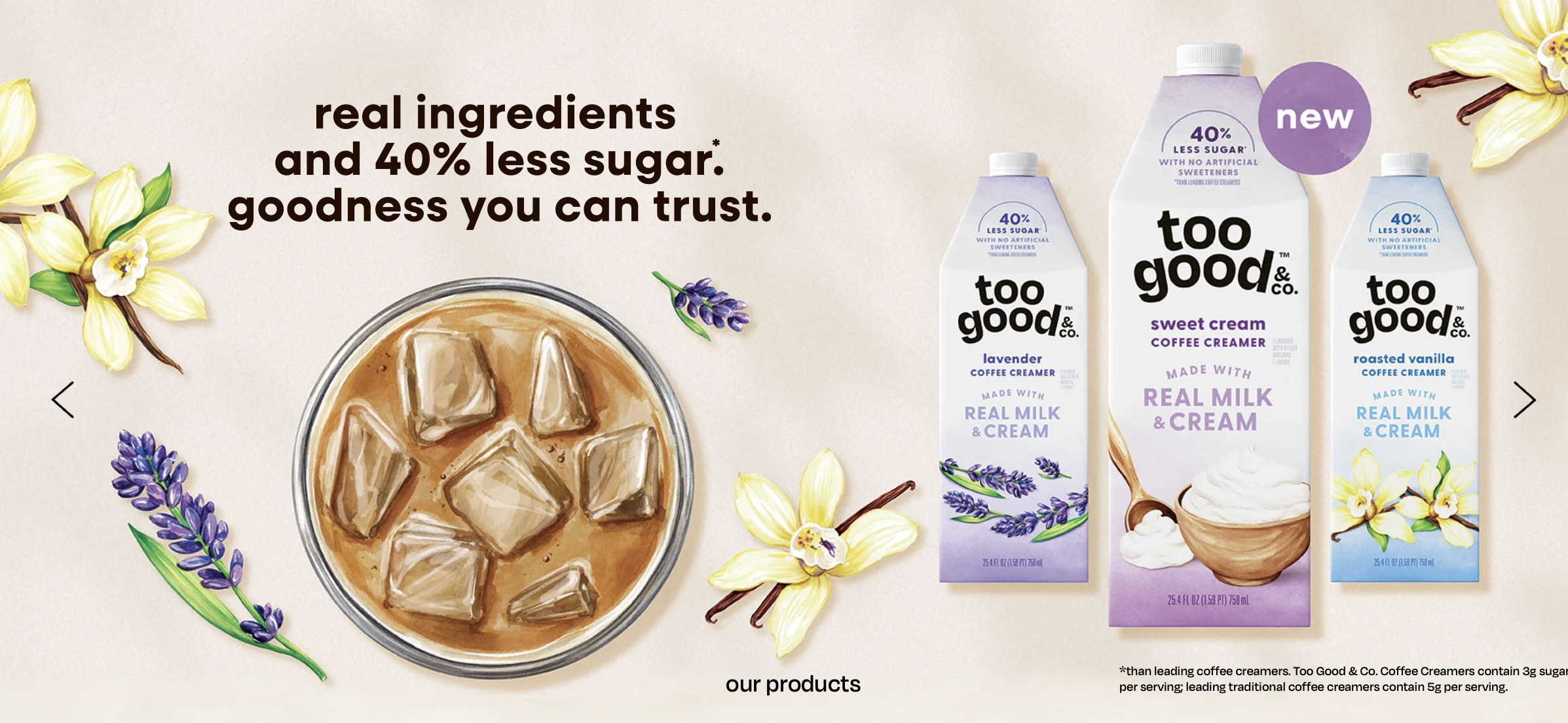 'Too Good & Co Creamer Range', Client: Danone