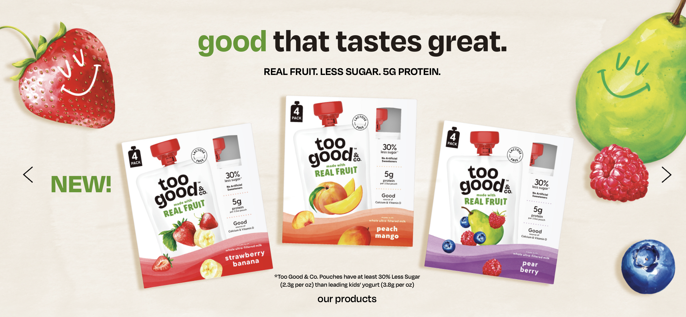 'Too Good & Co Pouches Range', Client: Danone