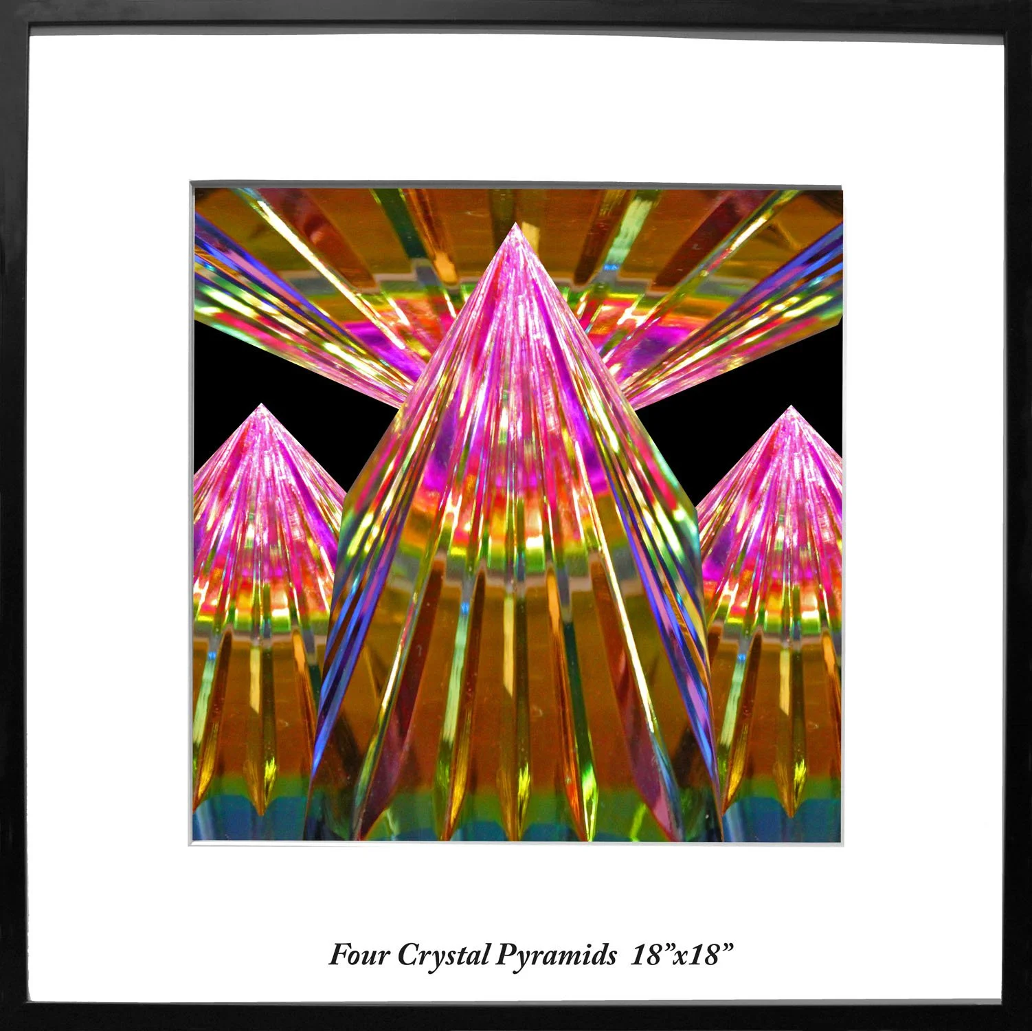 Four Pyramids # 391 - framed 18 x 18 inches.jpg