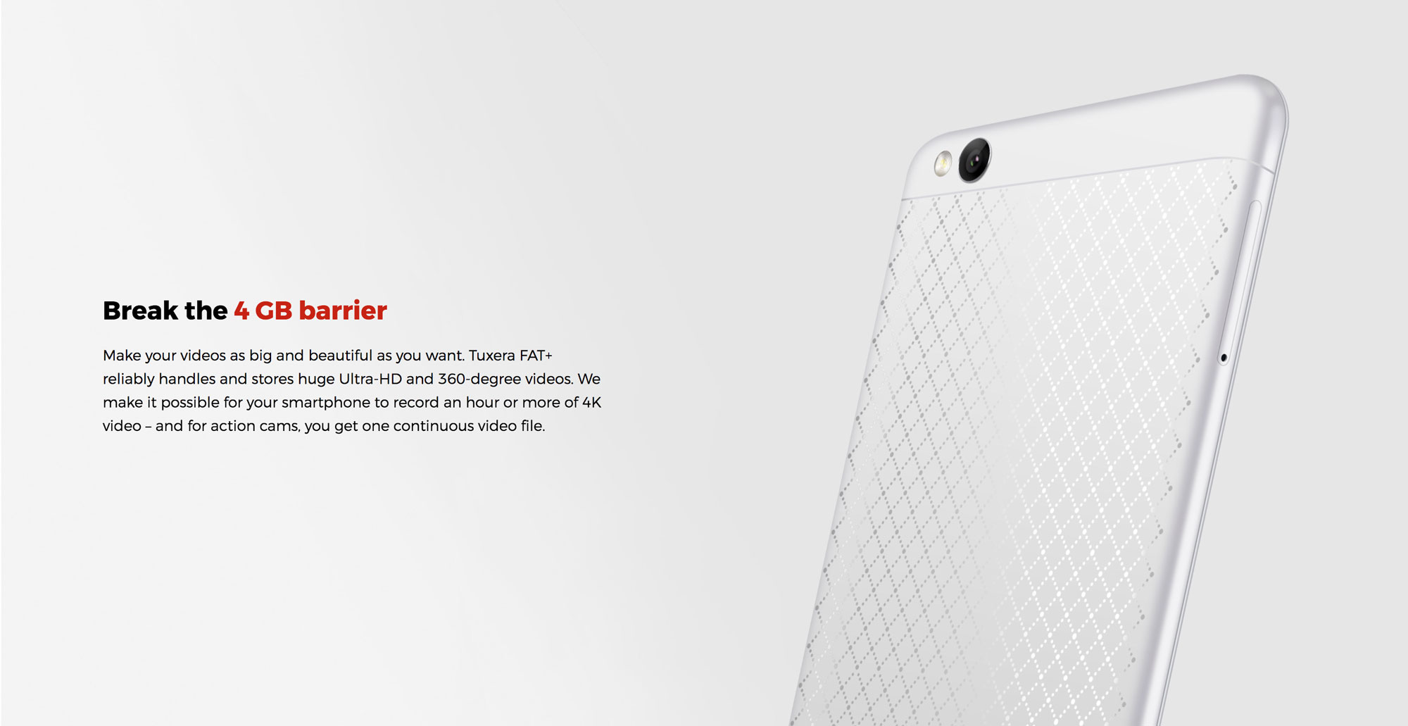 Tuxera FAT+ software – B2B product page