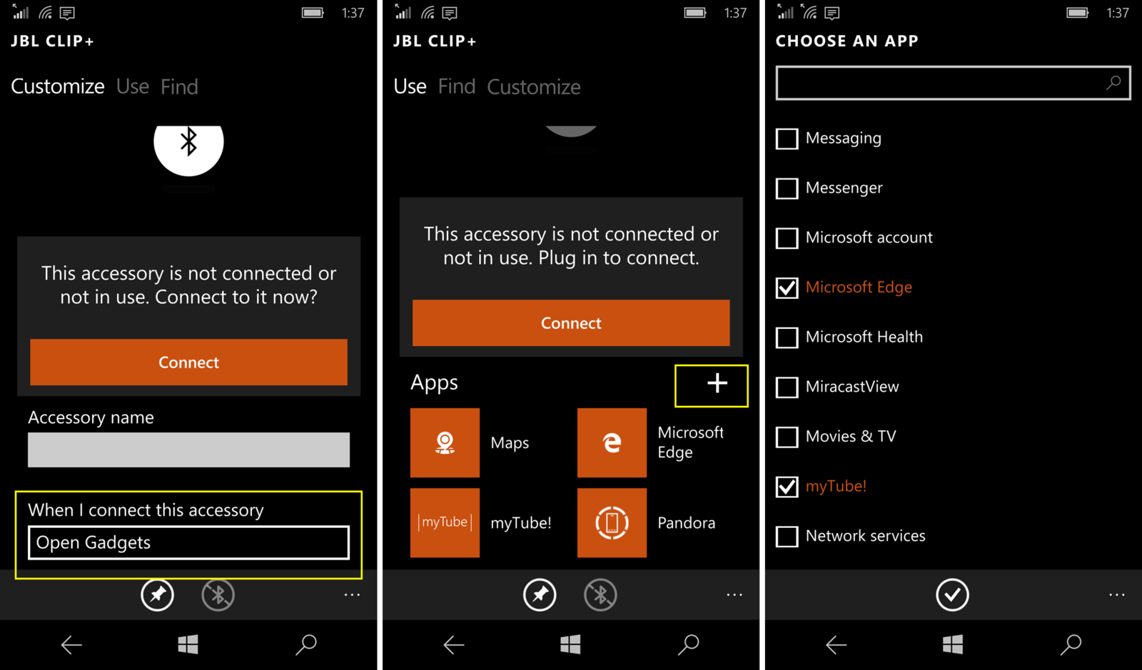 Gadgets app copy—Microsoft Lumia phones