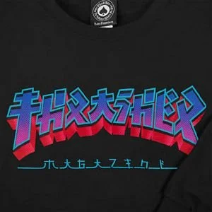 THRASHER GODZILLA BURST CREWNECK BLACK 