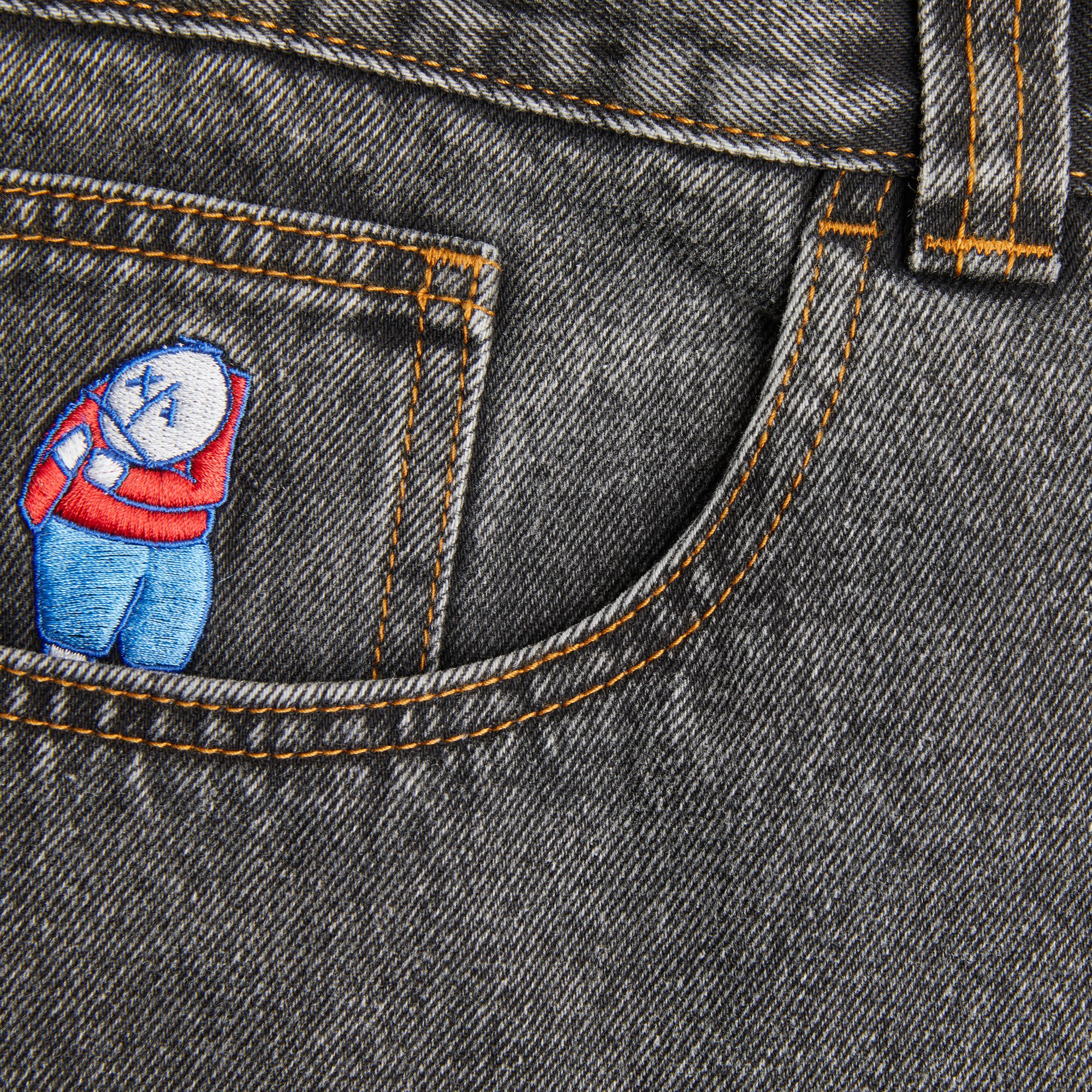 POLAR SKATE CO. BIG BOY JEANS WASHED BLACK — OLYMPIA 品切れ Polar Skate M Blue Dark Jeans Boy Big Co デニム/ジーンズ