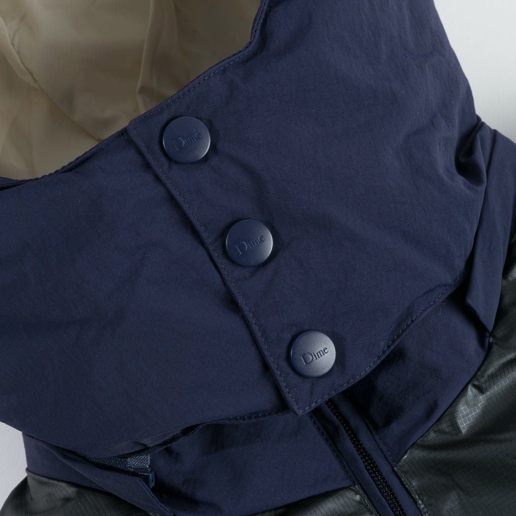DIME CONTRAST PUFFER JACKET NAVY — OLYMPIA 再販開始 Dime JACKET PUFFER CONTRAST ダウンジャケット