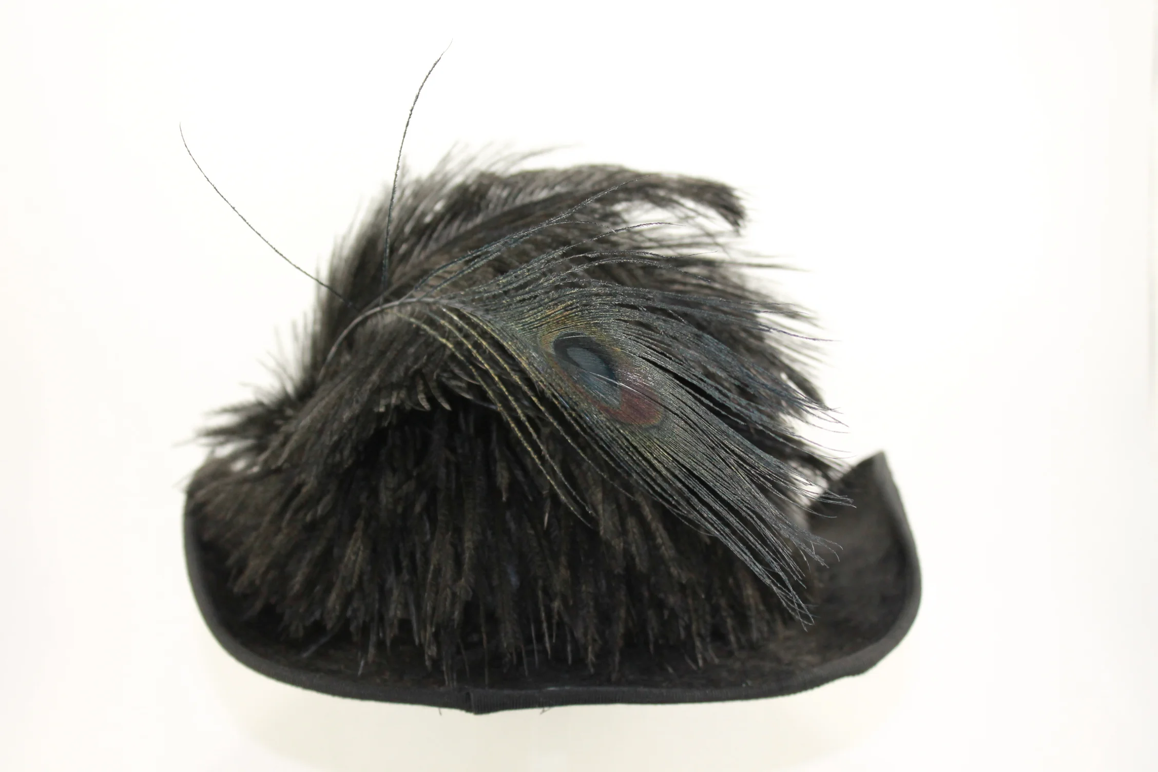 Black Rabbit Fur Felt Riding Hat 
