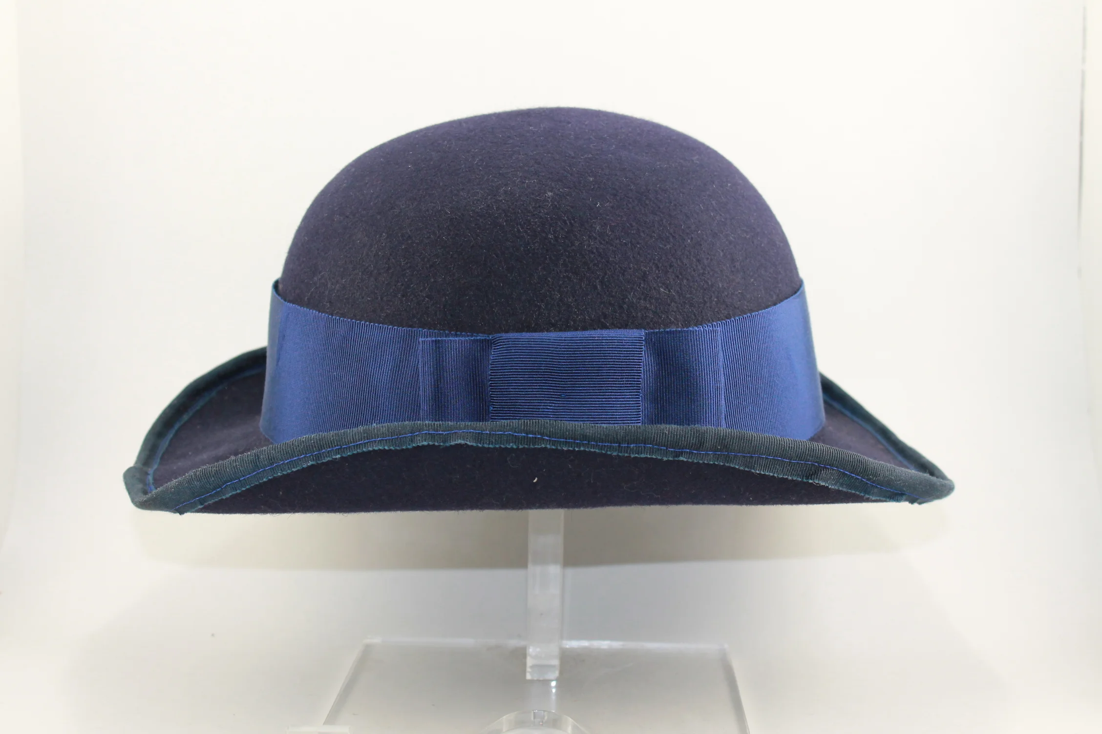 Blue Bowler Hat — Green Bunny Hats