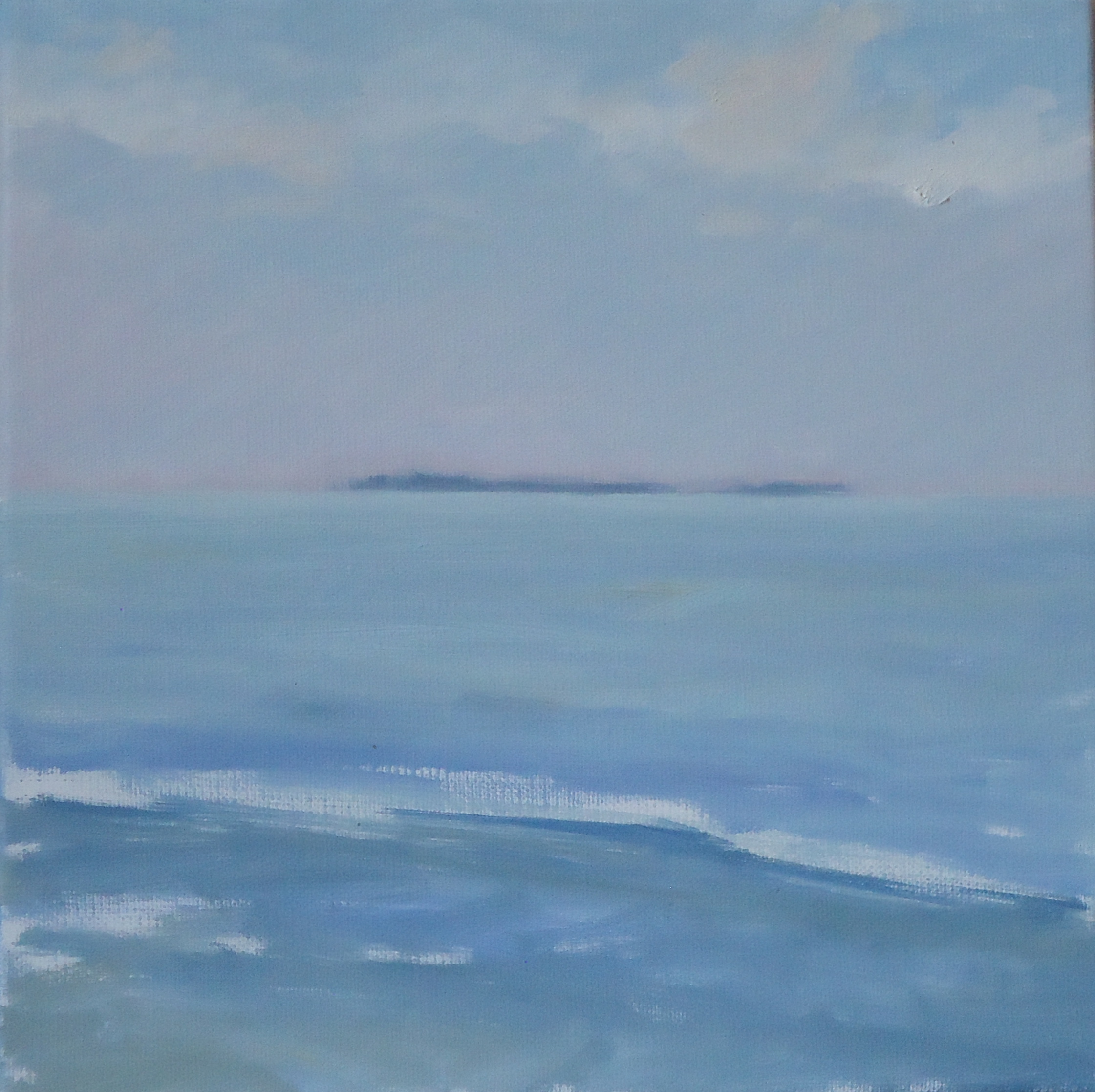 "Painting on Peaks Island"