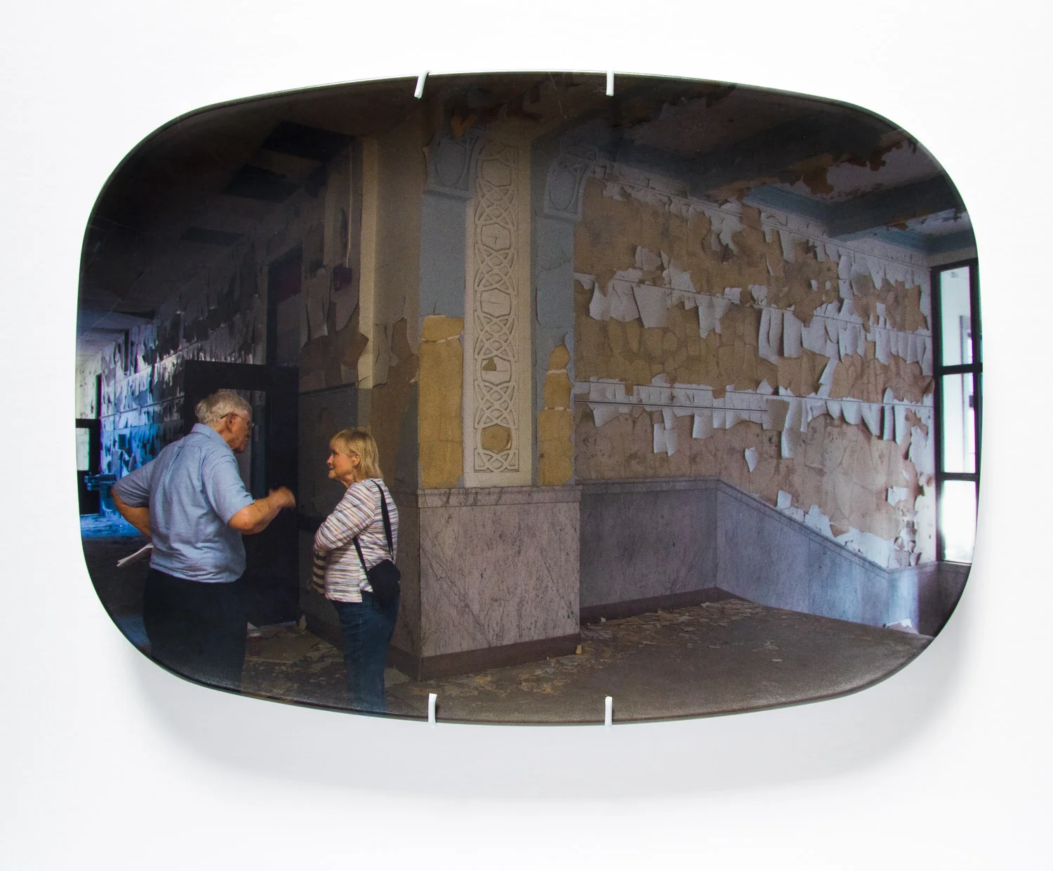American Mythologies , photograph on melamine platter, 10 x 14 inches, 2016 (St. Louis, MO)