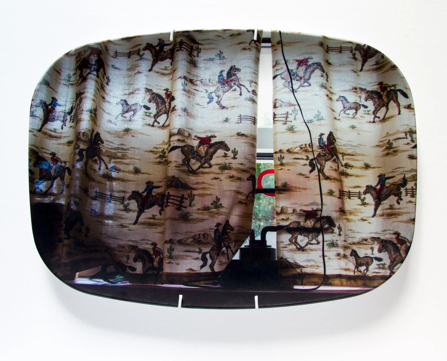American Mythologies , photograph on melamine platter, 10 x 14 inches, 2013 (Pittsburgh, PA)