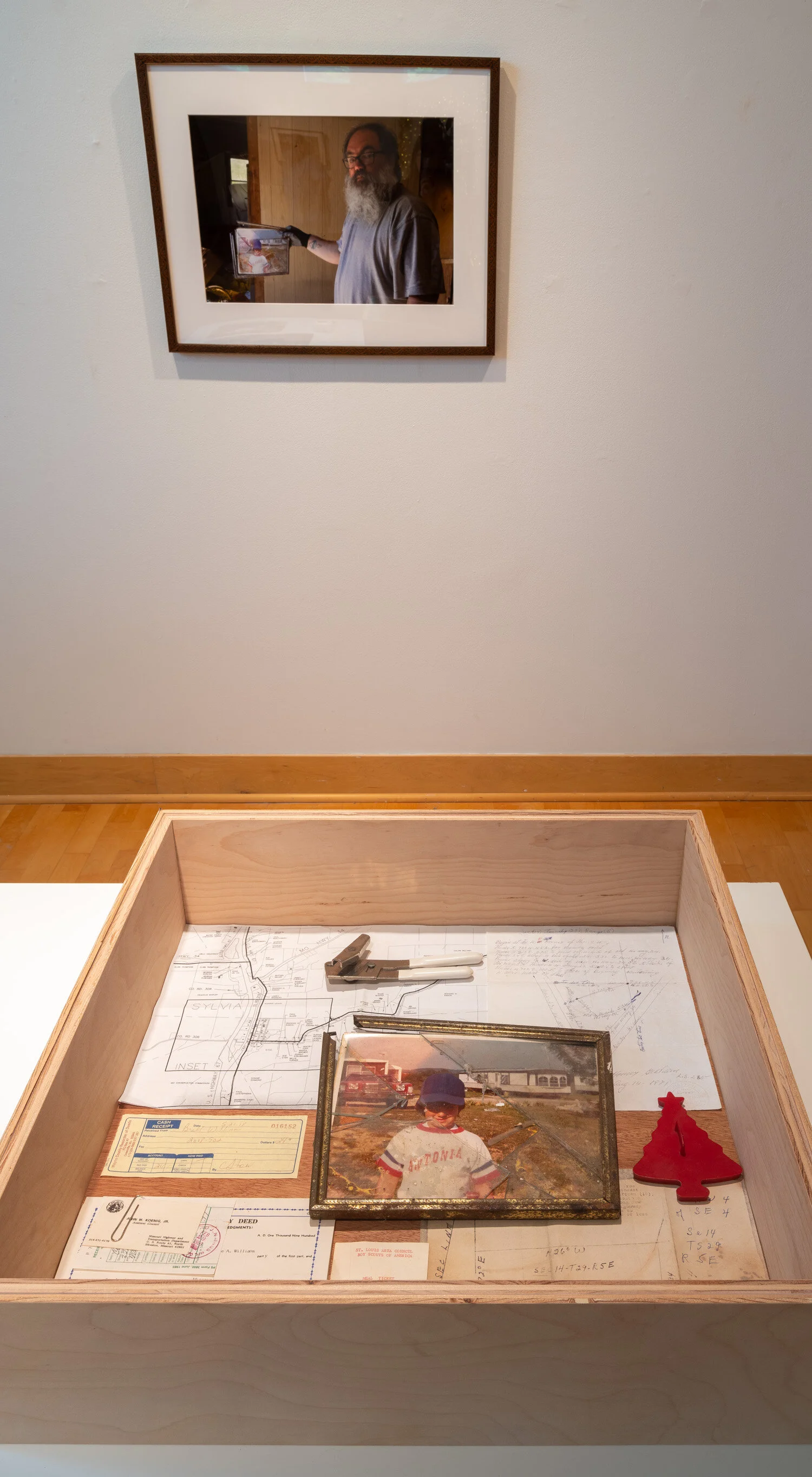 Installation view of Inheritance , Applebee Gallery, MacMurray College, Jacksonville, IL, 2020