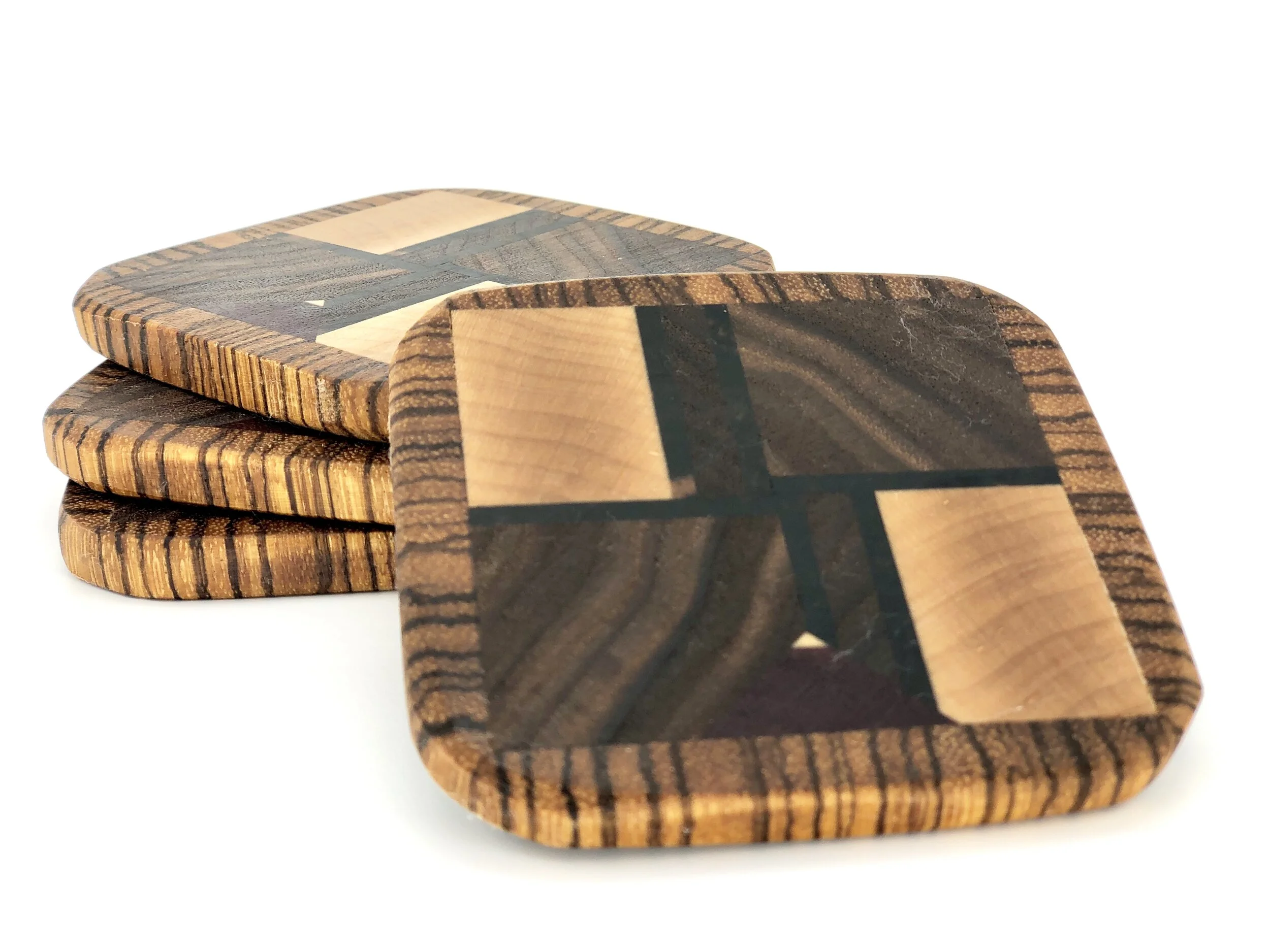 End Grain Maple Walnut Ebony Coaster.jpeg