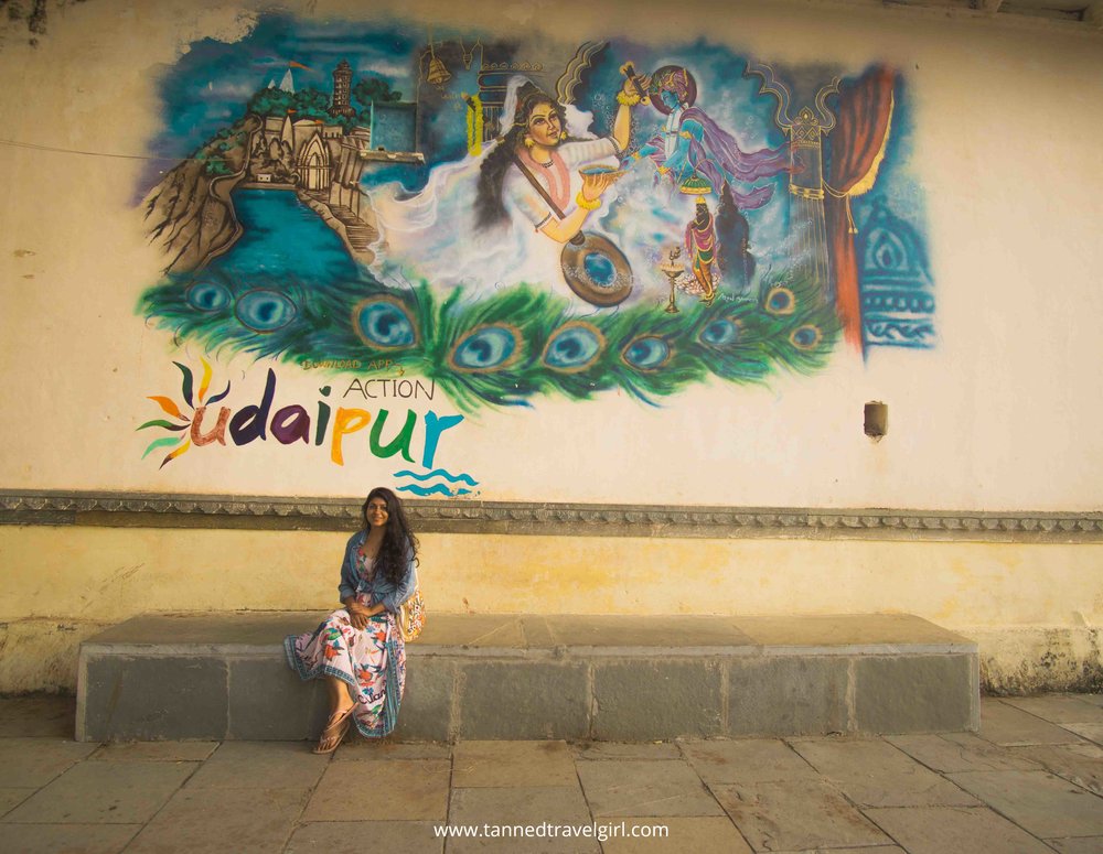 Wall art in Ambrai Ghat Udaipur - Things to do in Udaipur