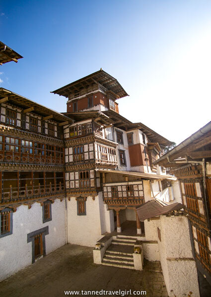 Trongsa Dzong Bhutan courtyard