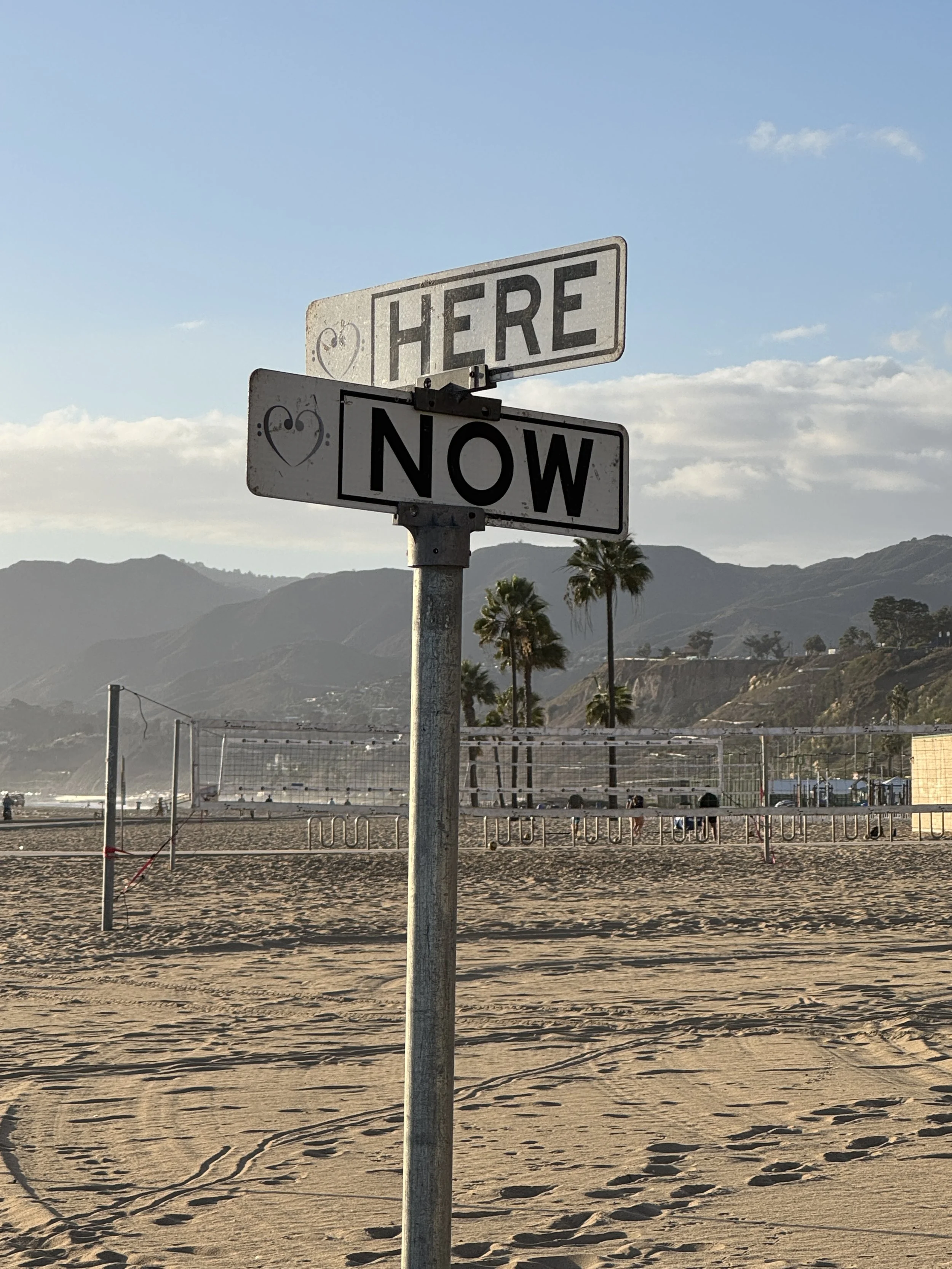 A gentle reminder to come back to the present moment