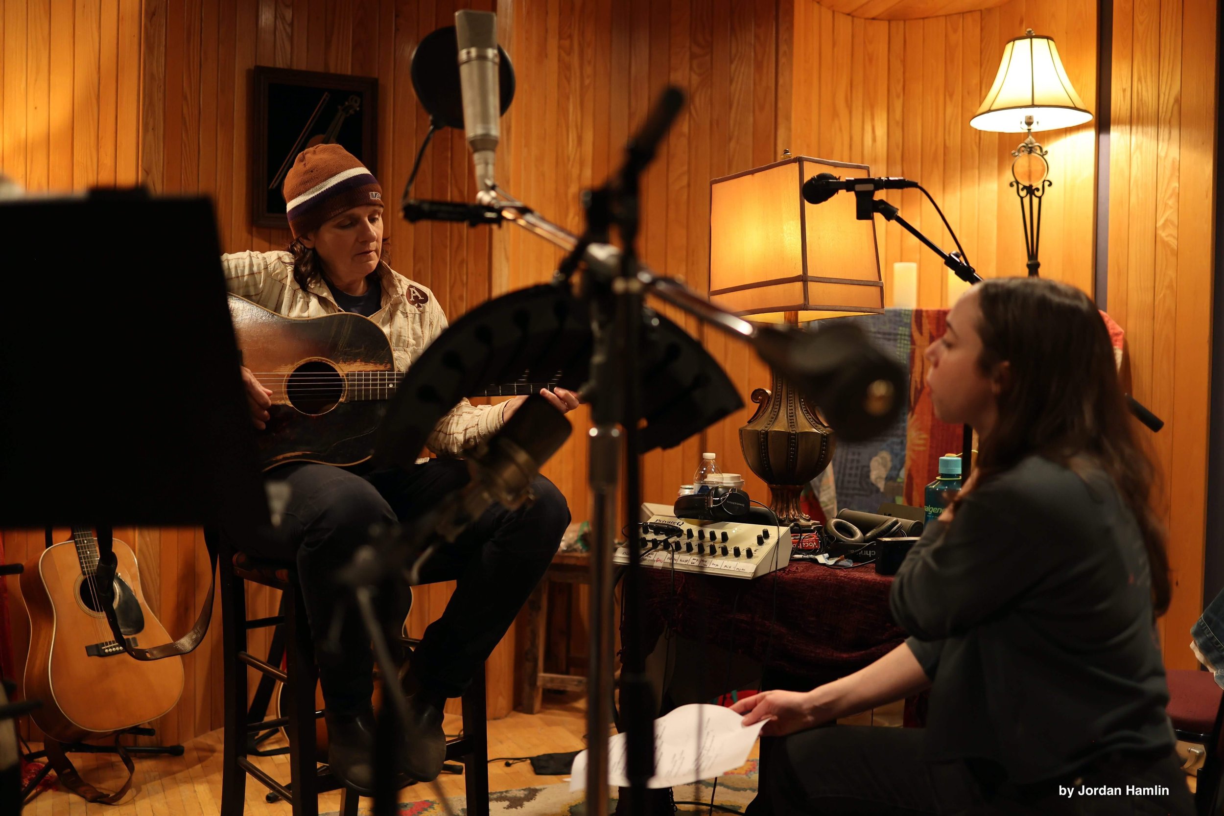 Amy and Sarah Jarosz arranging.jpg